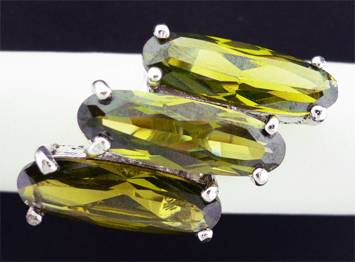 Green Swarovski Ring