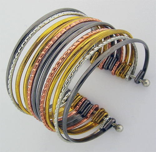 Multi-layer cuff bracelet