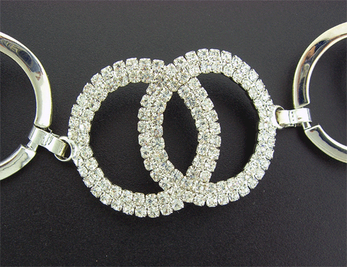Silver Bracelet with Swarovski crystals