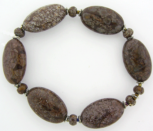 Snowflake Obsidian Loose Bracelet