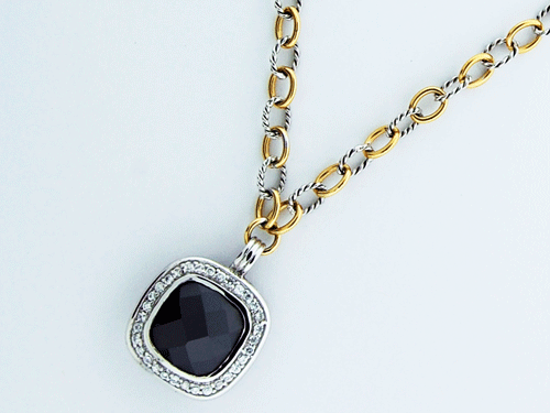 Sterling Silver Black Onyx Pendant