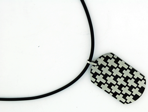 Cross Rubber Necklace