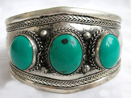 Natural Turquoise Bangle Bracelet