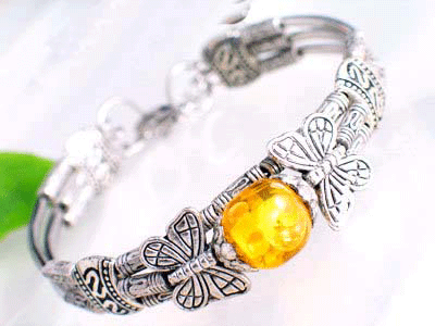 Butterfly Tibet Silver Bracelet