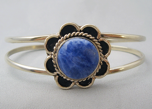 Blue Flower Bracelet