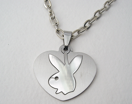Playboy Bunny Charm Necklace