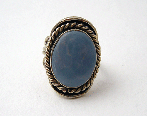 Sky Blue Agate Ring