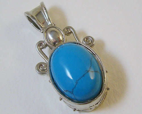Sky-Blue Turquoise Pendant