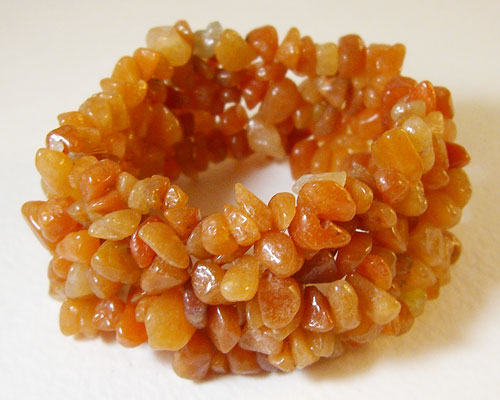 Carnelian Gemstone Stretch Bracelet